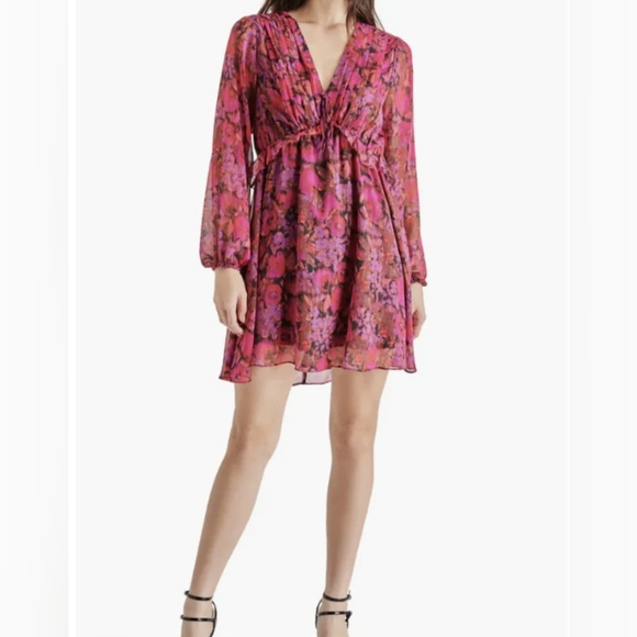Steve Madden Rami Dress - Dark Fuschia - Picture 4 of 5